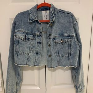 COLLUSION ASOS cropped denim jacket